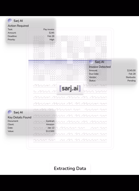Sarj AI document intelligence